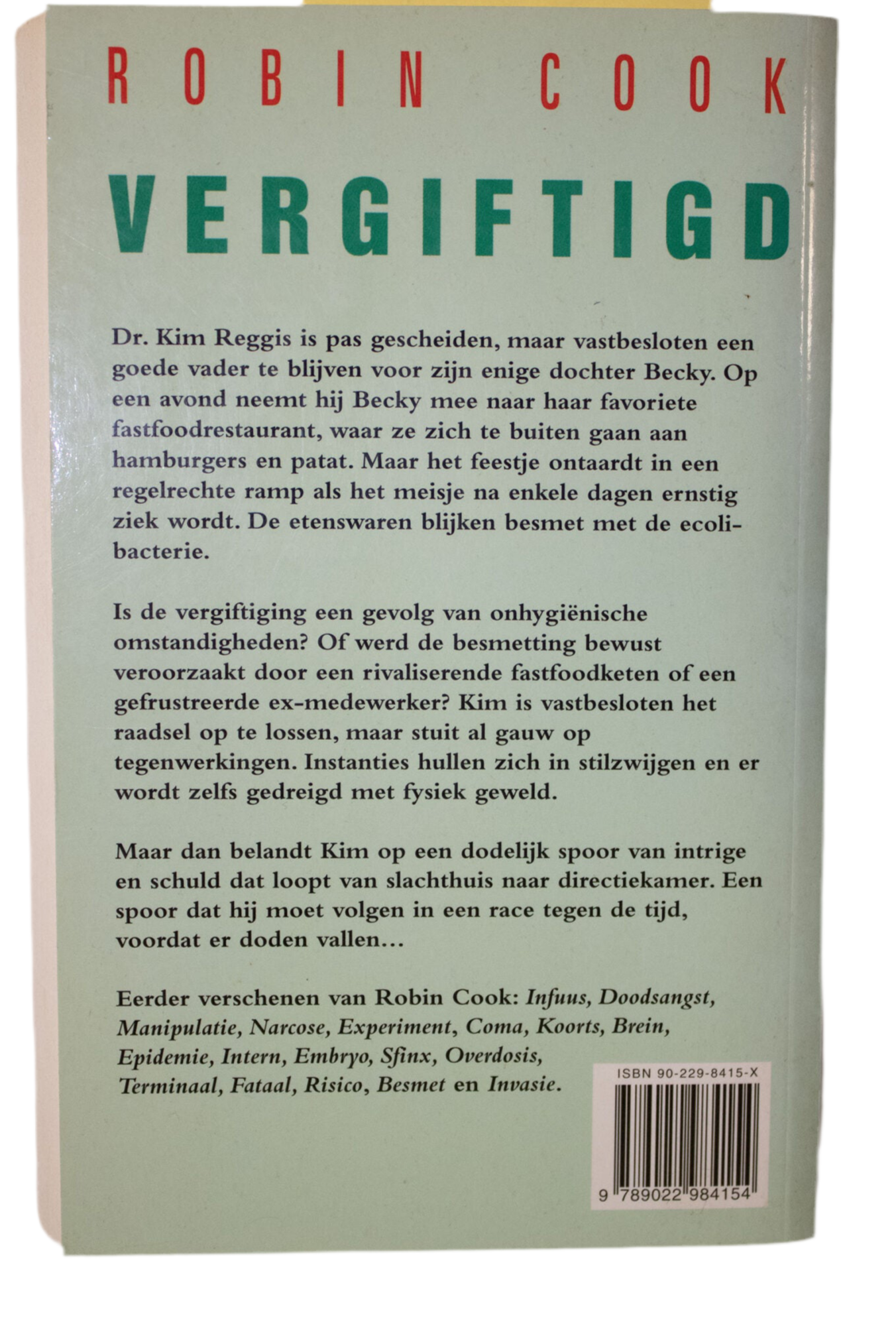 Vergiftigd- Robin Cook