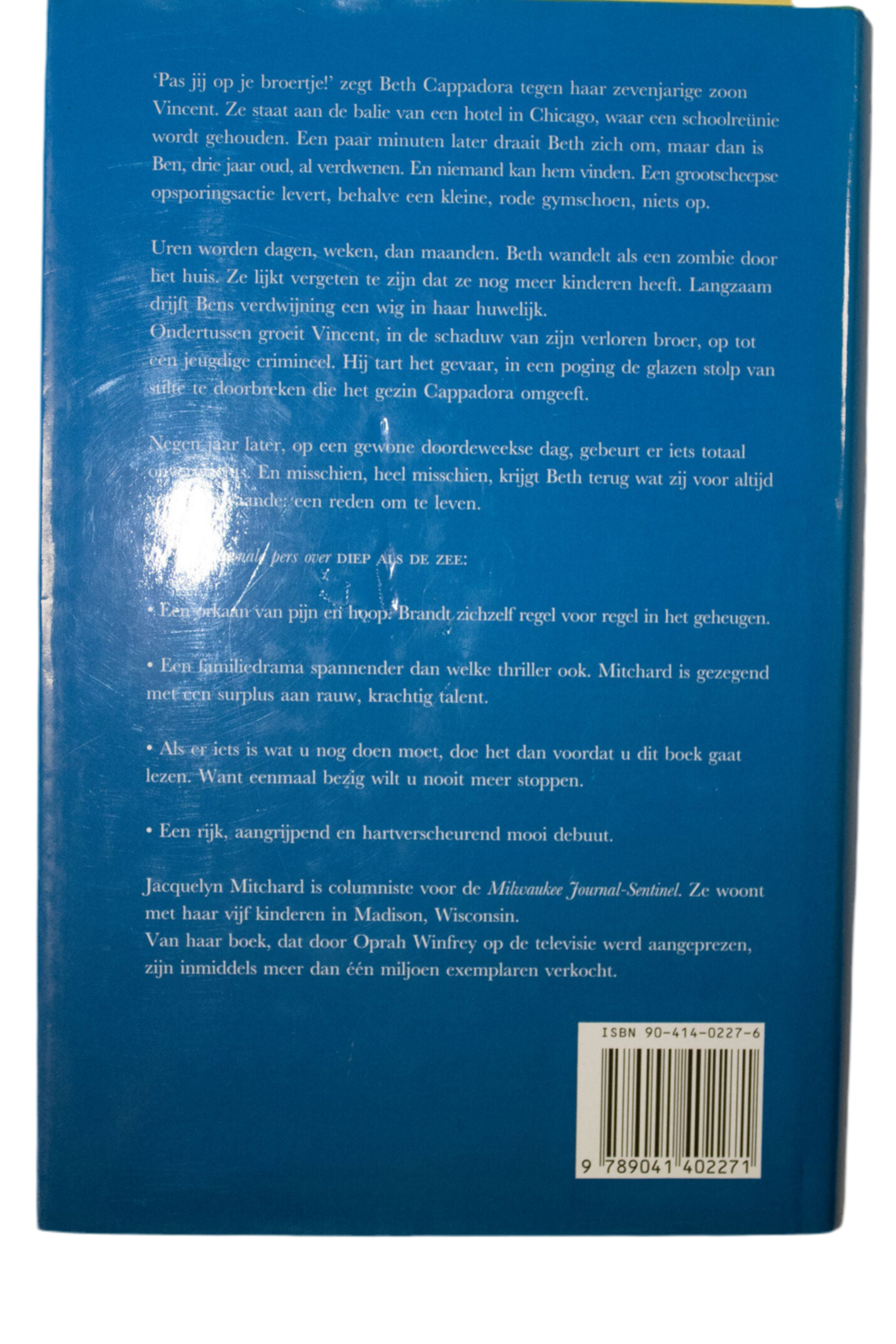 Diep als de zee- Jacquelyn Mitchard