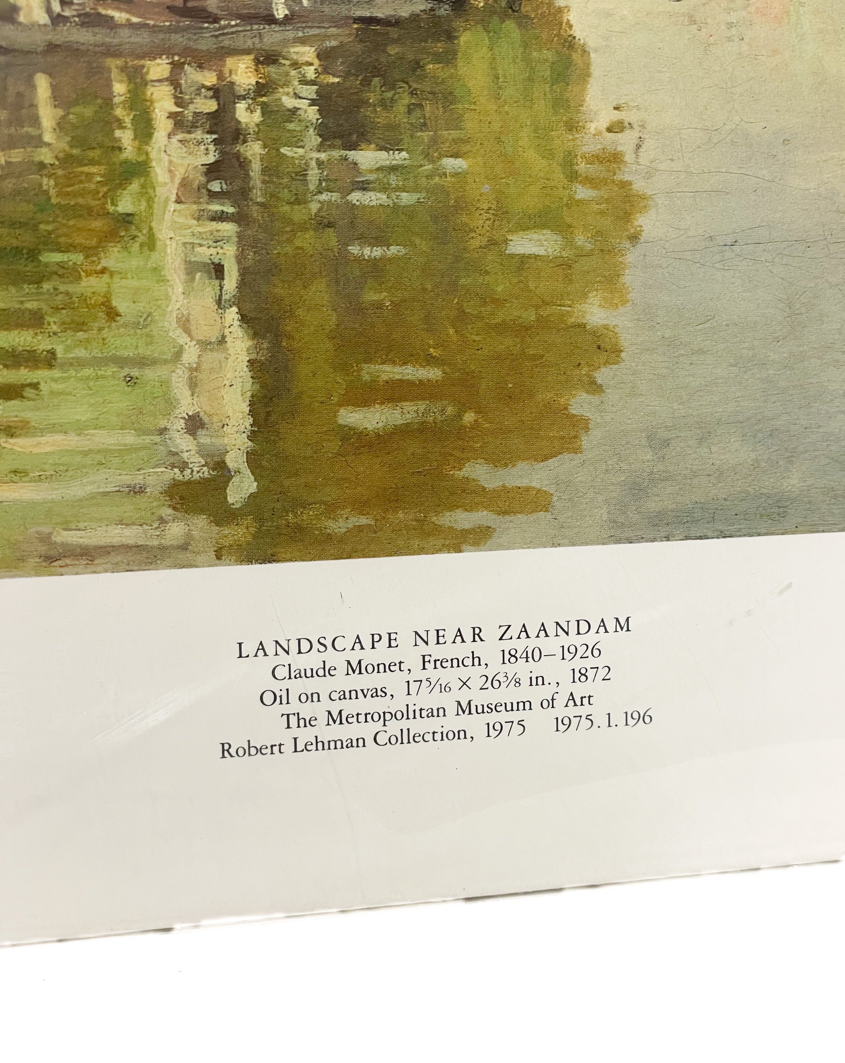 Landscape Near Zaandam Claude Monet Print