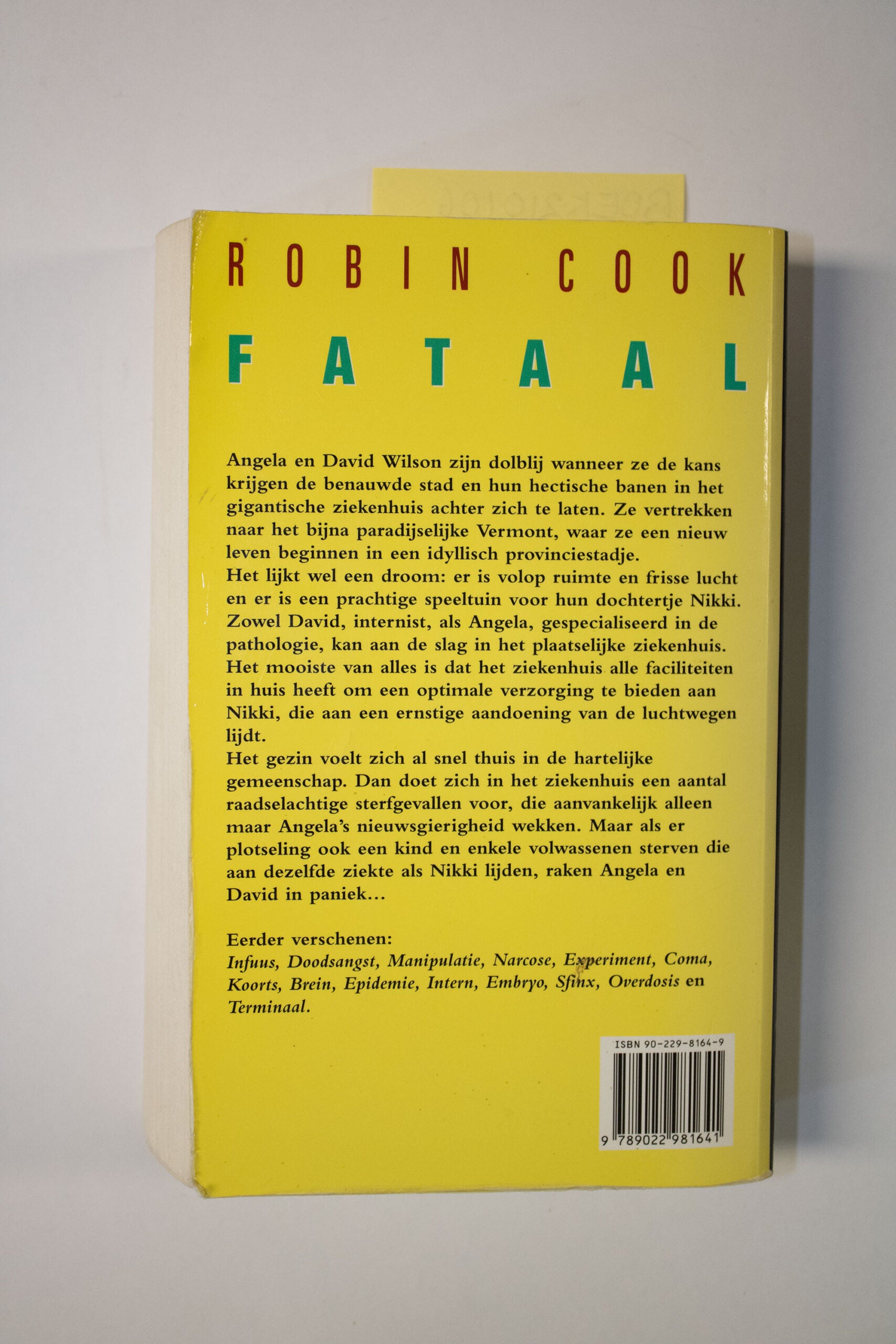 Fataal- Robin Cook