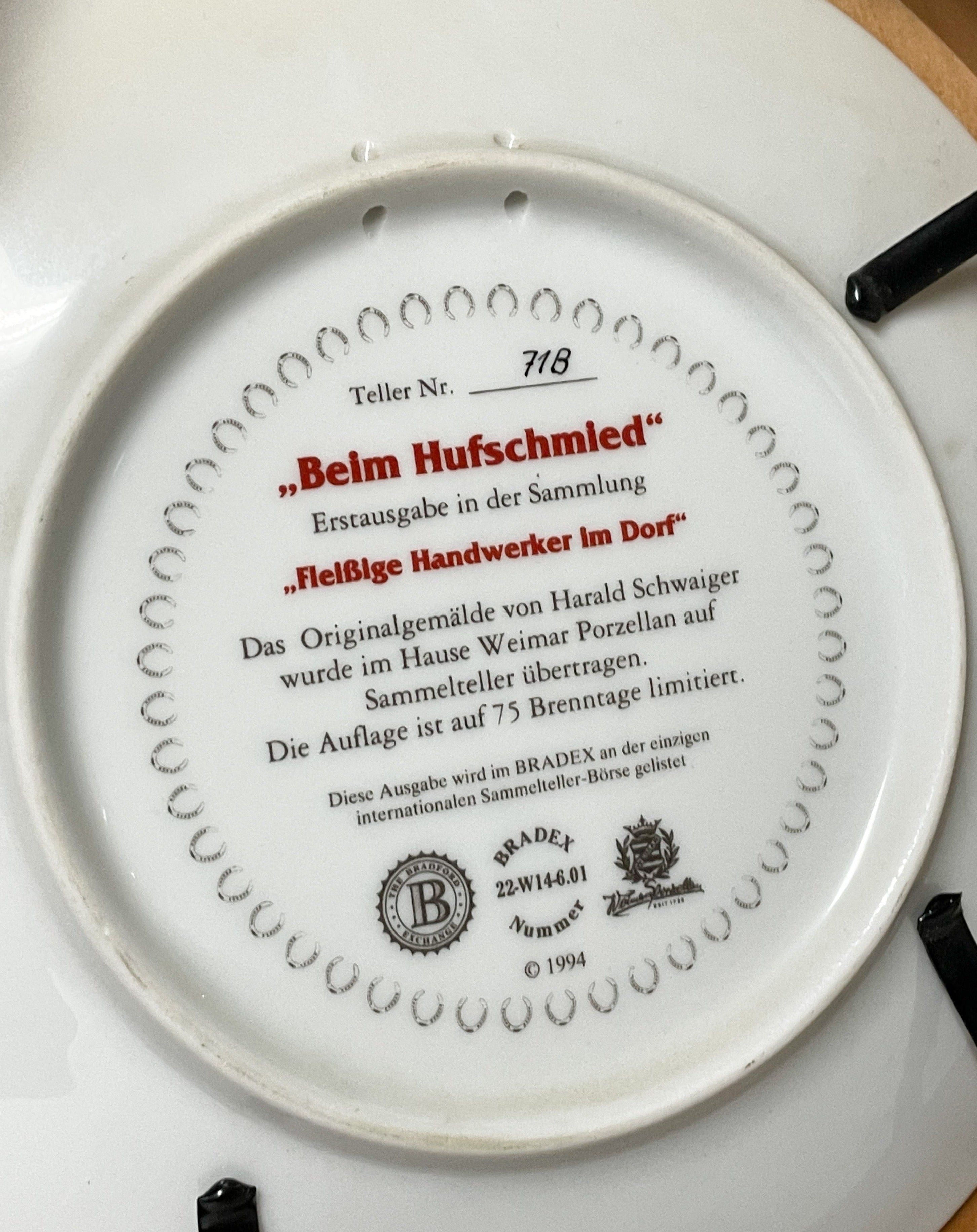 Beim Hufschmied Fleißige Handwerker Im Dorf
