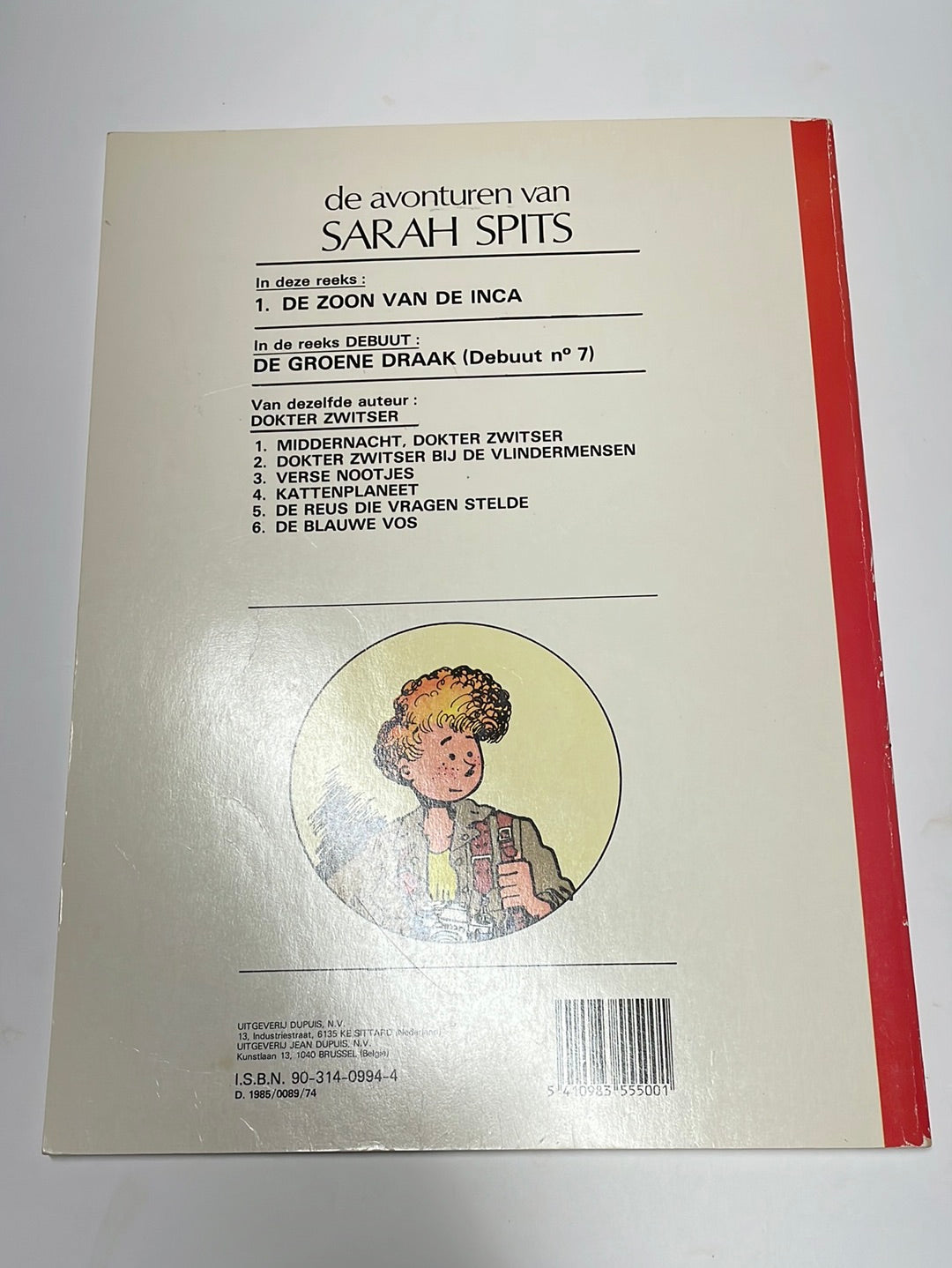 Sarah Spits- De zoon van de Inca, nummer 1