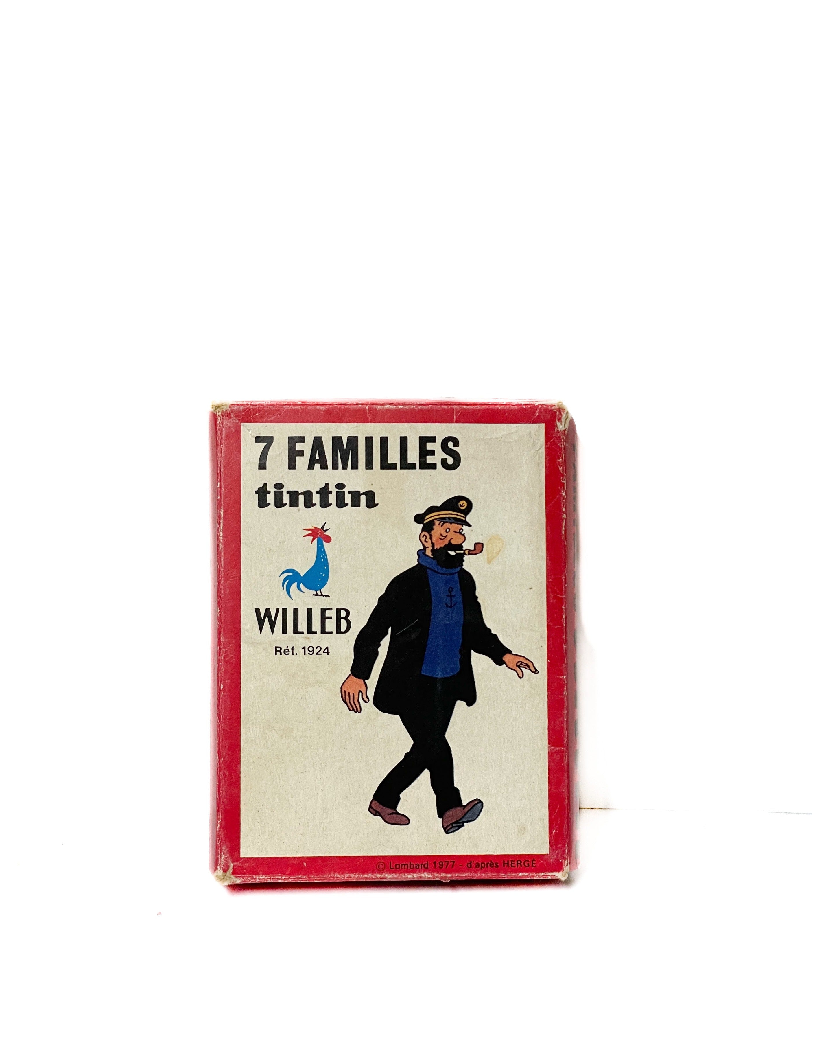 7 Familles Tintin Willeb Kaartspel 1977